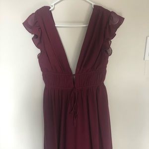 MAXI DRESS burgundy